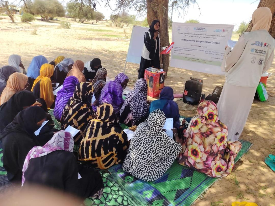 Joint community dialogue session, WPHF project, North Darfur
