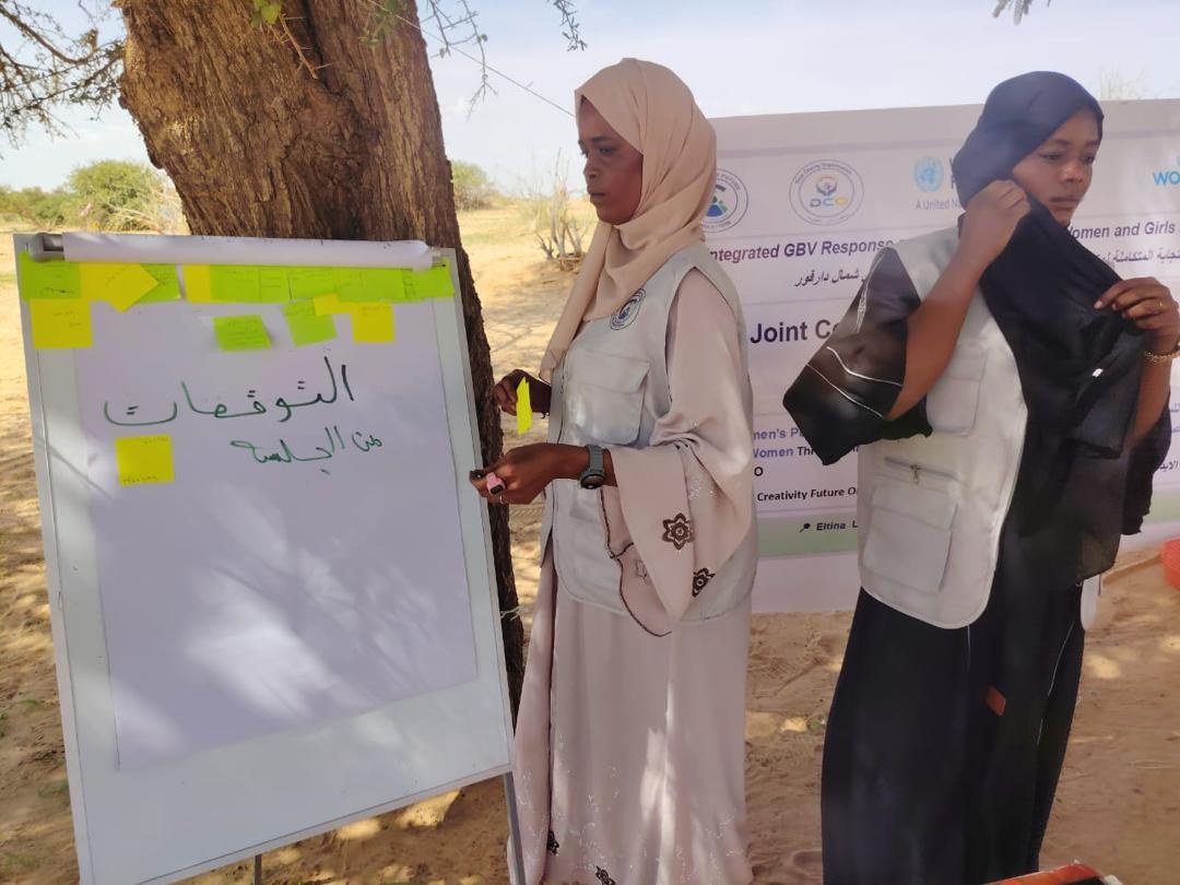 Facilitator leading a training session